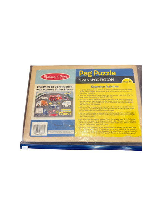 A Multicolour Board Games & Puzzles from Melissa & Doug in size 2T for neutral. (Back View)