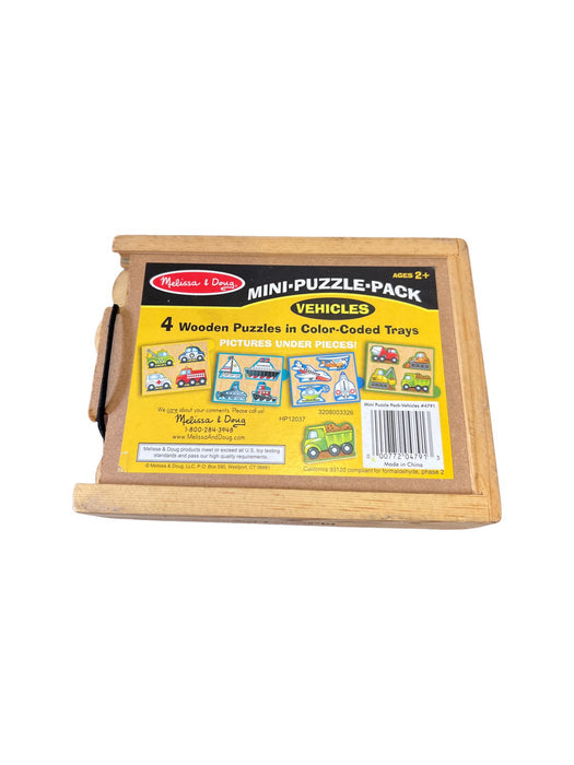 A Blue Board Games & Puzzles from Melissa & Doug in size 2T for neutral. (Back View)