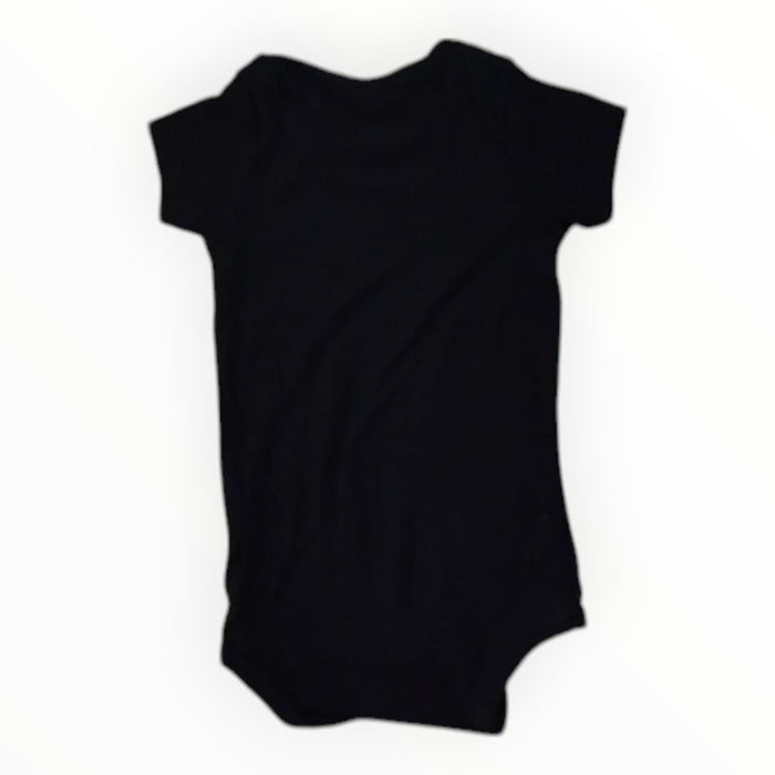 A Black Short Sleeve Bodysuits from Kyte Baby in size 3-6M for neutral. (Back View)