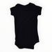 A Black Short Sleeve Bodysuits from Kyte Baby in size 3-6M for neutral. (Back View)