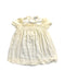 A Ivory Short Sleeve Dresses from Armani Baby in size 6-12M for girl. (Front View)