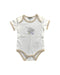 A White Short Sleeve Bodysuits from Armani Baby in size 3-6M for neutral. (Front View)
