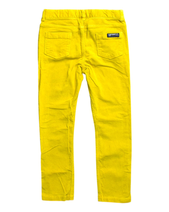 A Yellow Jeans from Jacadi in size 5T for girl. (Back View)