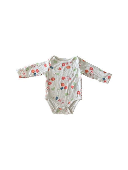 A Multicolour Long Sleeve Bodysuits from Mori in size 3-6M for neutral. (Front View)