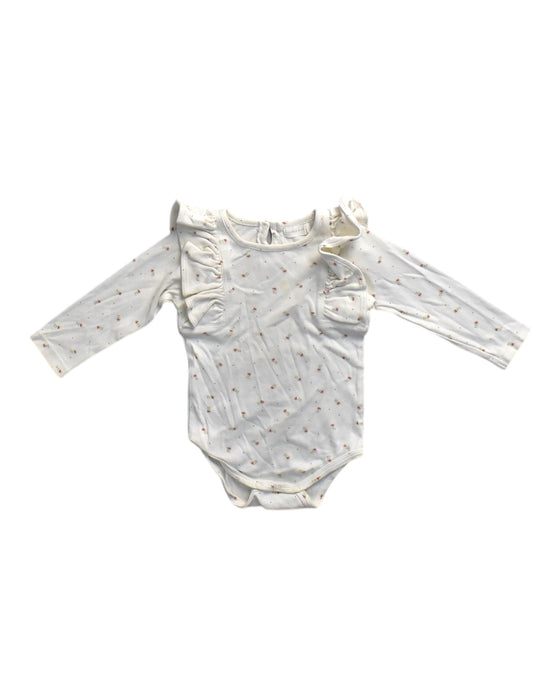 A White Long Sleeve Bodysuits from Jamie Kay in size 2T for girl. (Front View)