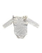 A White Long Sleeve Bodysuits from Jamie Kay in size 2T for girl. (Front View)