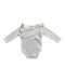 A White Long Sleeve Bodysuits from Jamie Kay in size 2T for girl. (Back View)