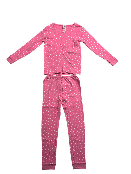 A Pink Pyjama Sets from Petit Bateau in size 3-6M for neutral. (Front View)
