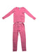 A Pink Pyjama Sets from Petit Bateau in size 3-6M for neutral. (Front View)
