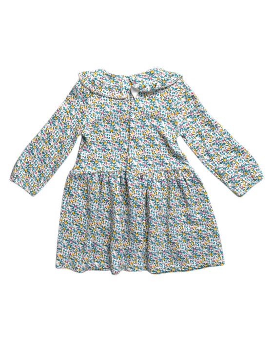 A Multicolour Long Sleeve Dresses from Petit Bateau in size 3T for girl. (Back View)