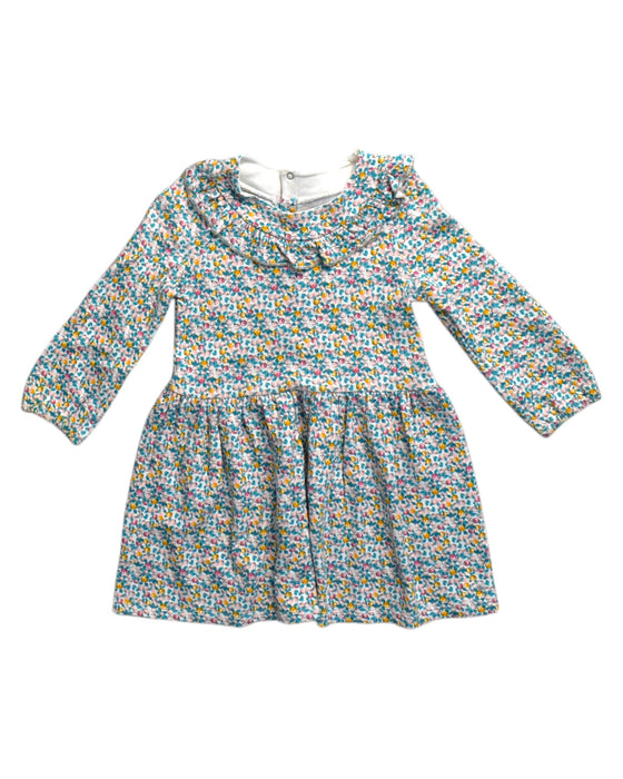 A Multicolour Long Sleeve Dresses from Petit Bateau in size 3T for girl. (Front View)