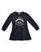A Black Long Sleeve Dresses from Kenzo in size 4T for girl. (Front View)