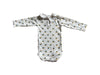 A White Long Sleeve Bodysuits from Petit Bateau in size 3-6M for neutral. (Back View)
