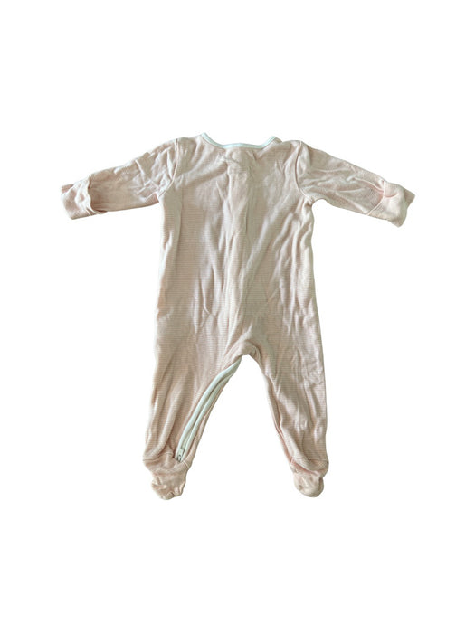 A Pink Onesies from Mori in size 3-6M for neutral. (Back View)