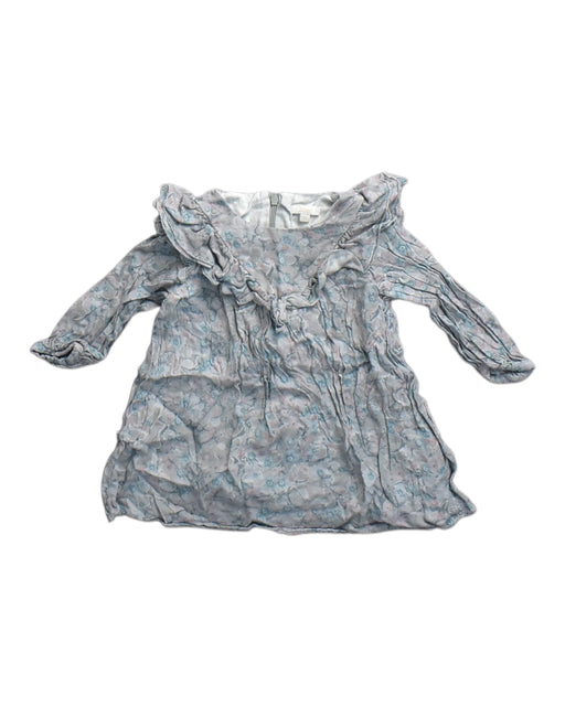 A Blue Long Sleeve Dresses from Chloe in size 12-18M for girl. (Front View)