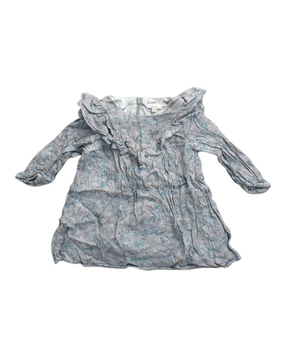 A Blue Long Sleeve Dresses from Chloe in size 12-18M for girl. (Front View)