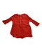 A Red Long Sleeve Dresses from Petit Bateau in size 12-18M for girl. (Back View)