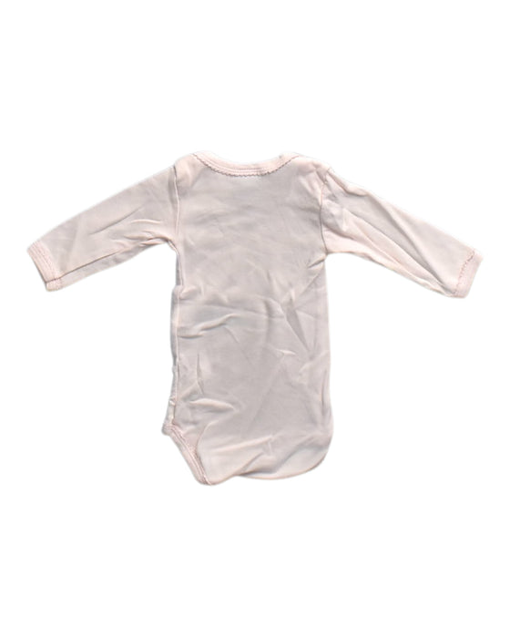 A White Long Sleeve Bodysuits from Petit Bateau in size 0-3M for neutral. (Back View)