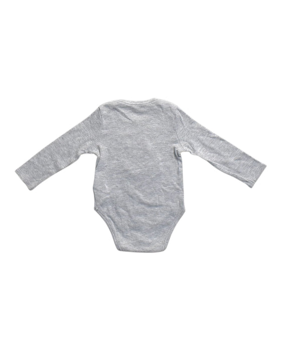A Grey Long Sleeve Bodysuits from Guess in size 6-12M for neutral. (Back View)