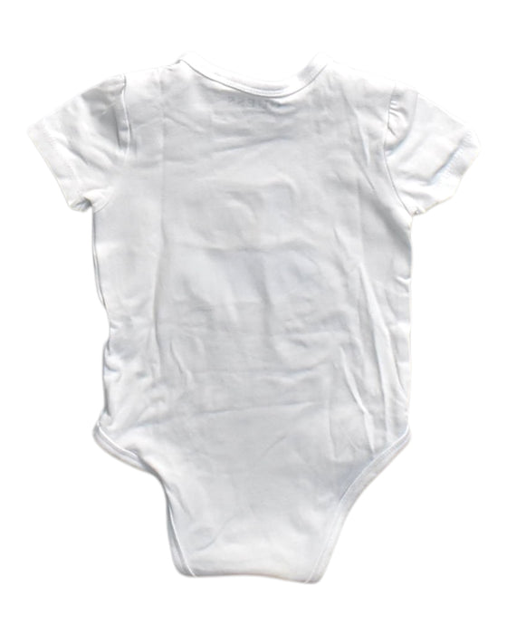 A White Short Sleeve Bodysuits from Guess in size 6-12M for neutral. (Back View)