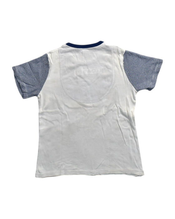 A White Short Sleeve T Shirts from Petit Bateau in size 10Y for neutral. (Back View)