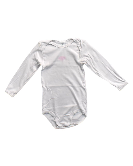 A White Long Sleeve Bodysuits from Petit Bateau in size 3T for neutral. (Front View)