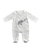 A White Long Sleeve Rompers from Noukie's in size 0-3M for neutral. (Front View)