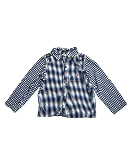 A Blue Long Sleeve Shirts from Petit Bateau in size 8Y for neutral. (Front View)