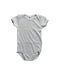 A Grey Short Sleeve Bodysuits from Petit Bateau in size 3T for neutral. (Front View)