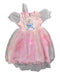 A Pink Sleeveless Dresses from Retykle in size 12-18M for girl. (Front View)