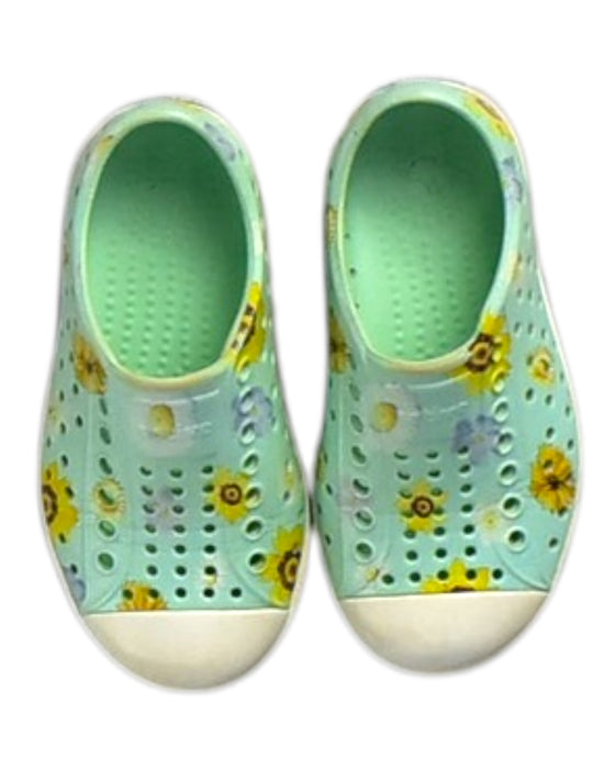 A Multicolour Sneakers from Native Shoes in size 10Y for girl. (Back View)