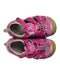 A Pink Sandals from Keen in size 5T for girl. (Back View)