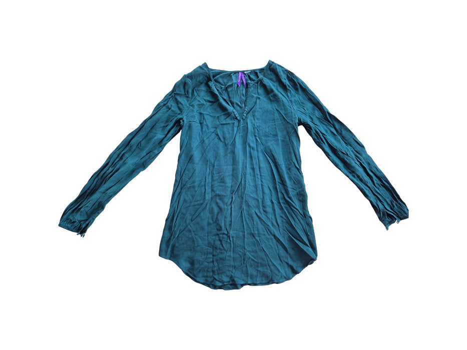 A Teal Long Sleeve Shirts from Seraphine in size S for maternity. (Front View)