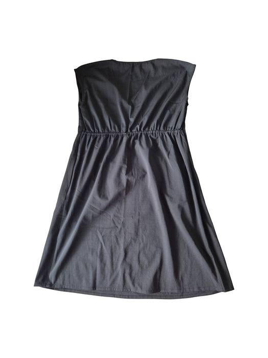 A Black Sleeveless Dresses from Spring in size M for maternity. (Back View)