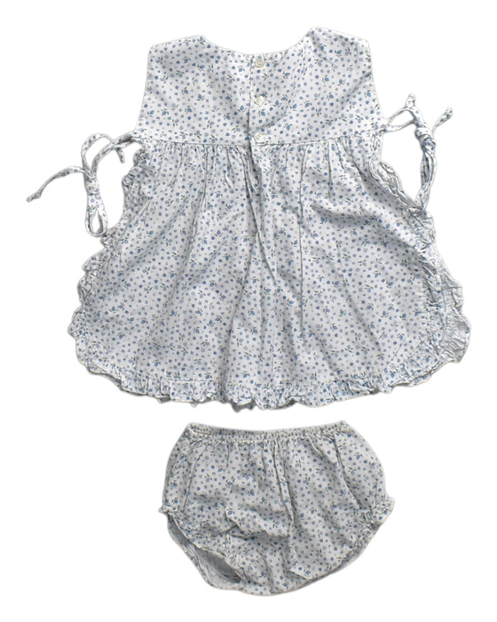 A Blue Shorts Sets from M&H in size 3T for girl. (Back View)