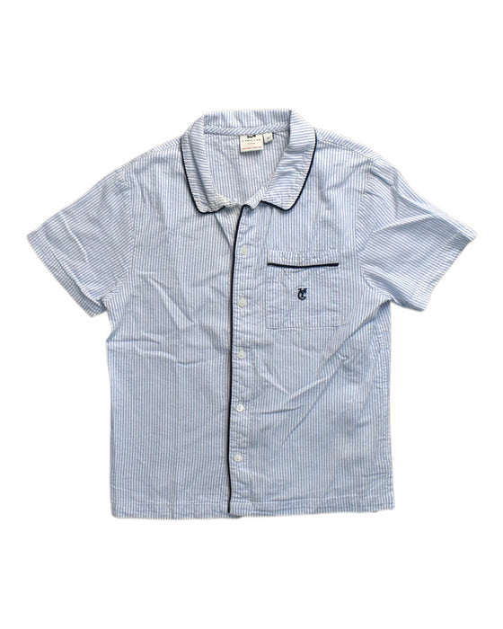 A Blue Short Sleeve Shirts from Cyrillus in size 10Y for boy. (Front View)