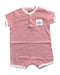 A Red Short Sleeve Rompers from Petit Bateau in size 6T for neutral. (Front View)