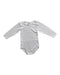 A White Long Sleeve Bodysuits from Petit Bateau in size 3T for neutral. (Front View)