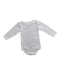 A White Long Sleeve Bodysuits from Petit Bateau in size 3T for neutral. (Back View)