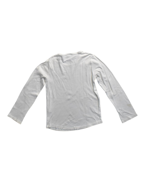 A White Long Sleeve T Shirts from Petit Bateau in size 8Y for girl. (Back View)