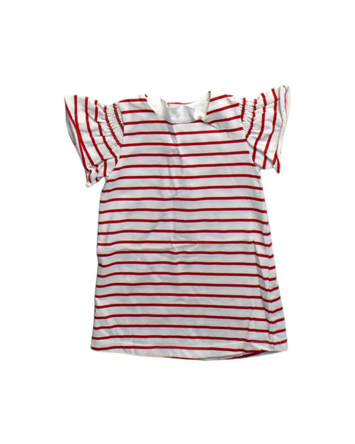 A Red Short Sleeve Dresses from Jacadi in size 2T for girl. (Front View)
