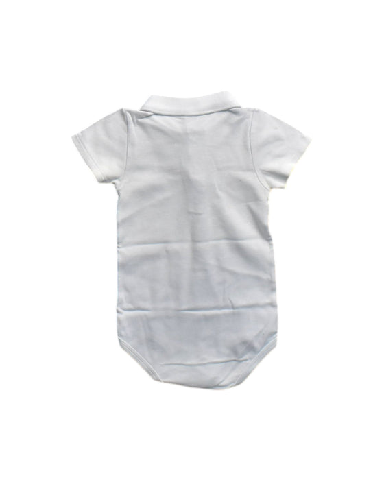 A White Short Sleeve Bodysuits from Petit Bateau in size 3T for neutral. (Back View)
