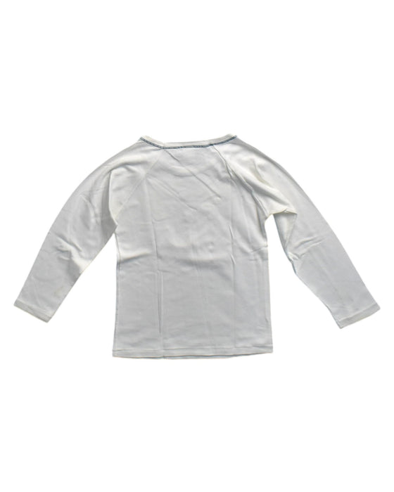 A White Long Sleeve T Shirts from Petit Bateau in size 8Y for neutral. (Back View)