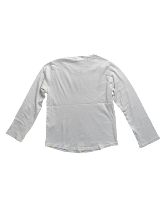 A White Long Sleeve Tops from Petit Bateau in size 8Y for girl. (Back View)