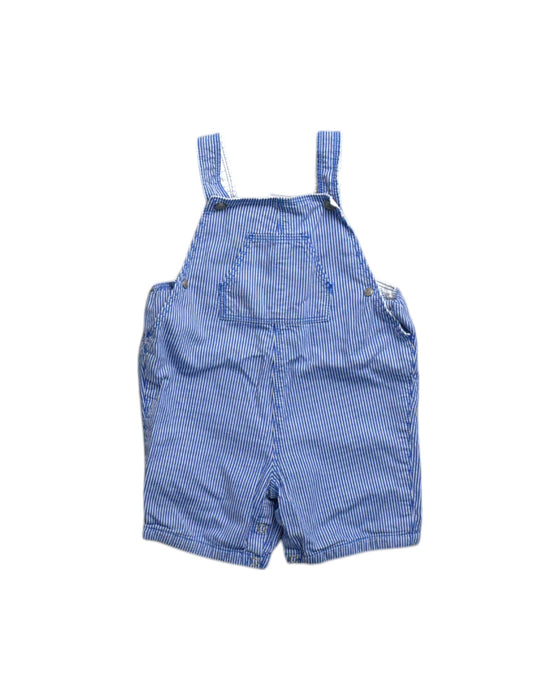 A Blue Overall Shorts from Petit Bateau in size 12-18M for neutral. (Front View)
