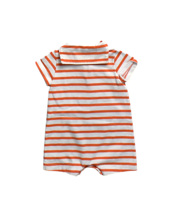 A Orange Short Sleeve Rompers from Petit Bateau in size 3-6M for neutral. (Back View)