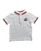 A White Short Sleeve Polos from Mothercare in size 5T for boy. (Front View)