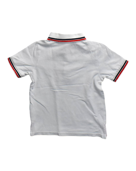 A White Short Sleeve Polos from Mothercare in size 5T for boy. (Back View)