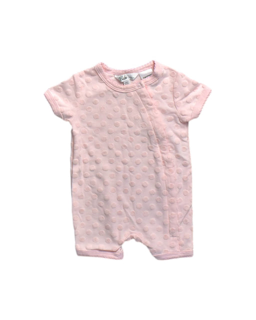 A Pink Short Sleeve Rompers from Bébé by Minihaha in size 0-3M for neutral. (Front View)