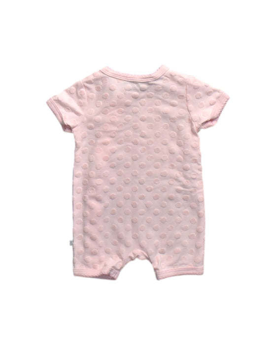A Pink Short Sleeve Rompers from Bébé by Minihaha in size 0-3M for neutral. (Back View)